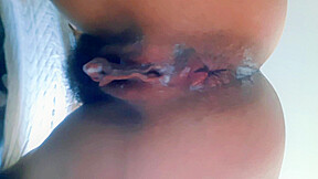 Large Load Of Sperm Dripping From Ass To Pussy