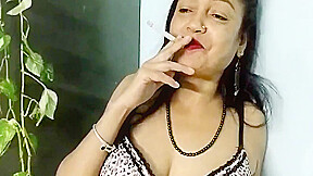 Attractive Girls Smoke Cigarette And Play Her Sizzling Pussy With Intercourse Toy