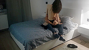 Received Fucked By Her Bbc Bro That Was Visiting And Cuckold Was Watching And Filming From The Door